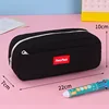 Black canvas pencil case