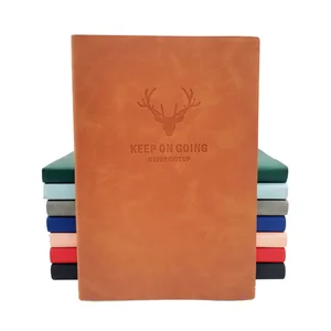 Custom Office School  Hardcover Notebook Writing Book A5 PU  Planner Diary Notebook With Pen Holder