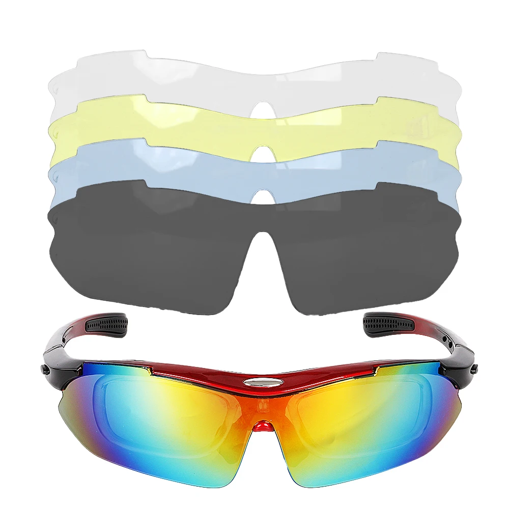 Occhiali Da Ciclismo Polarizzati - 5 Lenti Intercambiabili Per MTB E Strada | Anti-UV E Regolabili - Foto 8