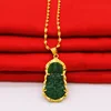 Collana Guanyin verde scuro