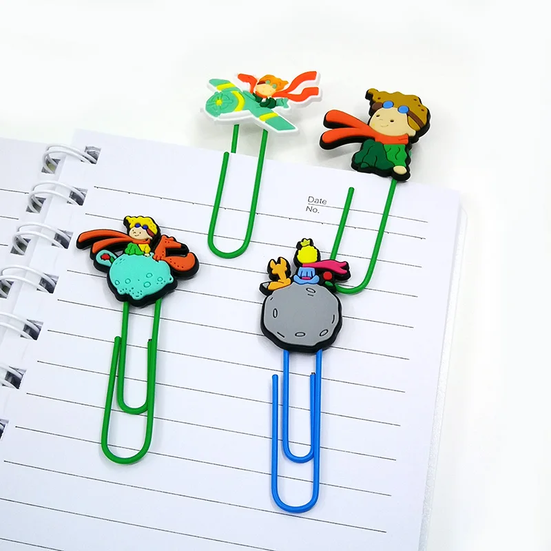 Pvc Bookmarks Cute Cartoon Character Book Accessories Paper Clip Custom ...