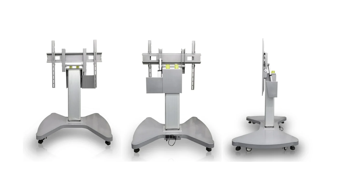 Electric Adjustable Height Interactive Whiteboard Stand For Smart TV Touch Monitors Floor Or Wall Mount Bracket