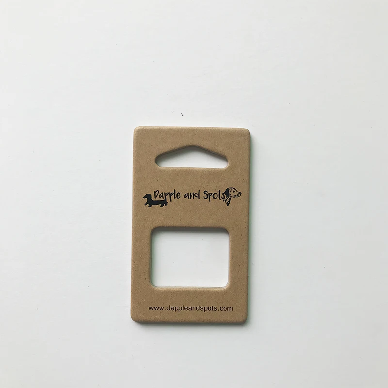 Eco Friendly Cardboard Collar Hangers Paper Hangers For Pets Collars Leash Displayed