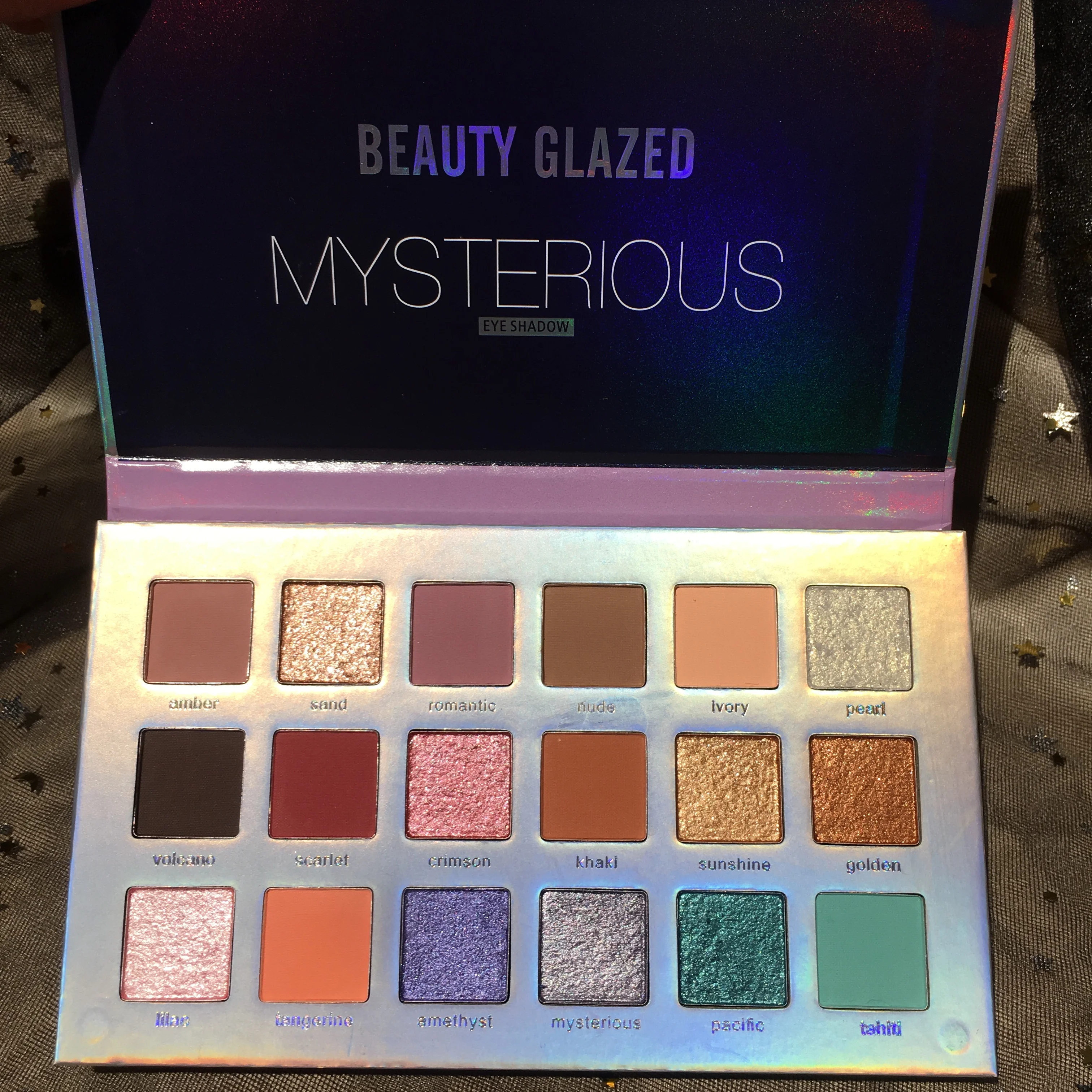2021 BEAUTY GLAZED of Mysterious  18 Vegan Color Eye Shadow Make up High Pigment New Planet Eyeshadow Palette