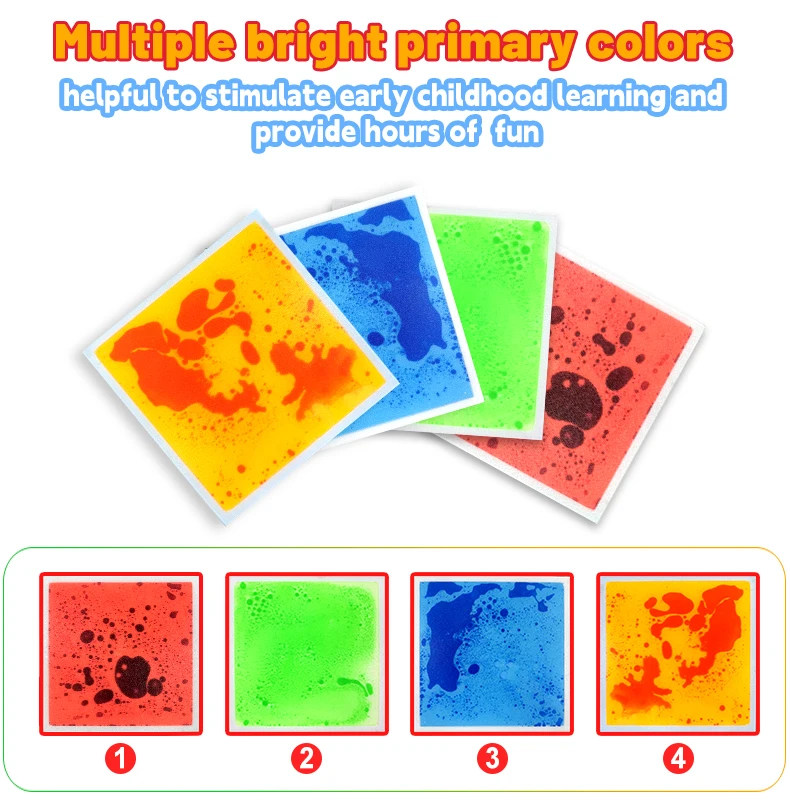 New product: sensory toys for children with autism, children's puzzle toys, luminous square liquid floor tiles supplier