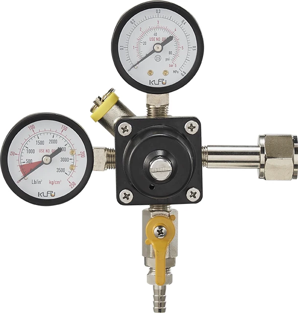 High Quality Square CO2 Regulator Premium Pressure for Homebrew