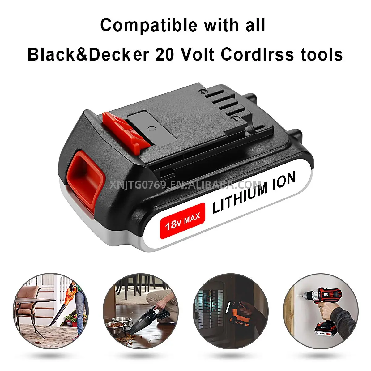 20V 3000mAh Li-ion Rechargeable Power Tools Battery Pack for Black Decker  Lb20 Lbx20 Lbxr20 Cordless Drill Driver Battery - China Black and Decker  20V Battery, Li-ion Battery Pack for Black and Decker