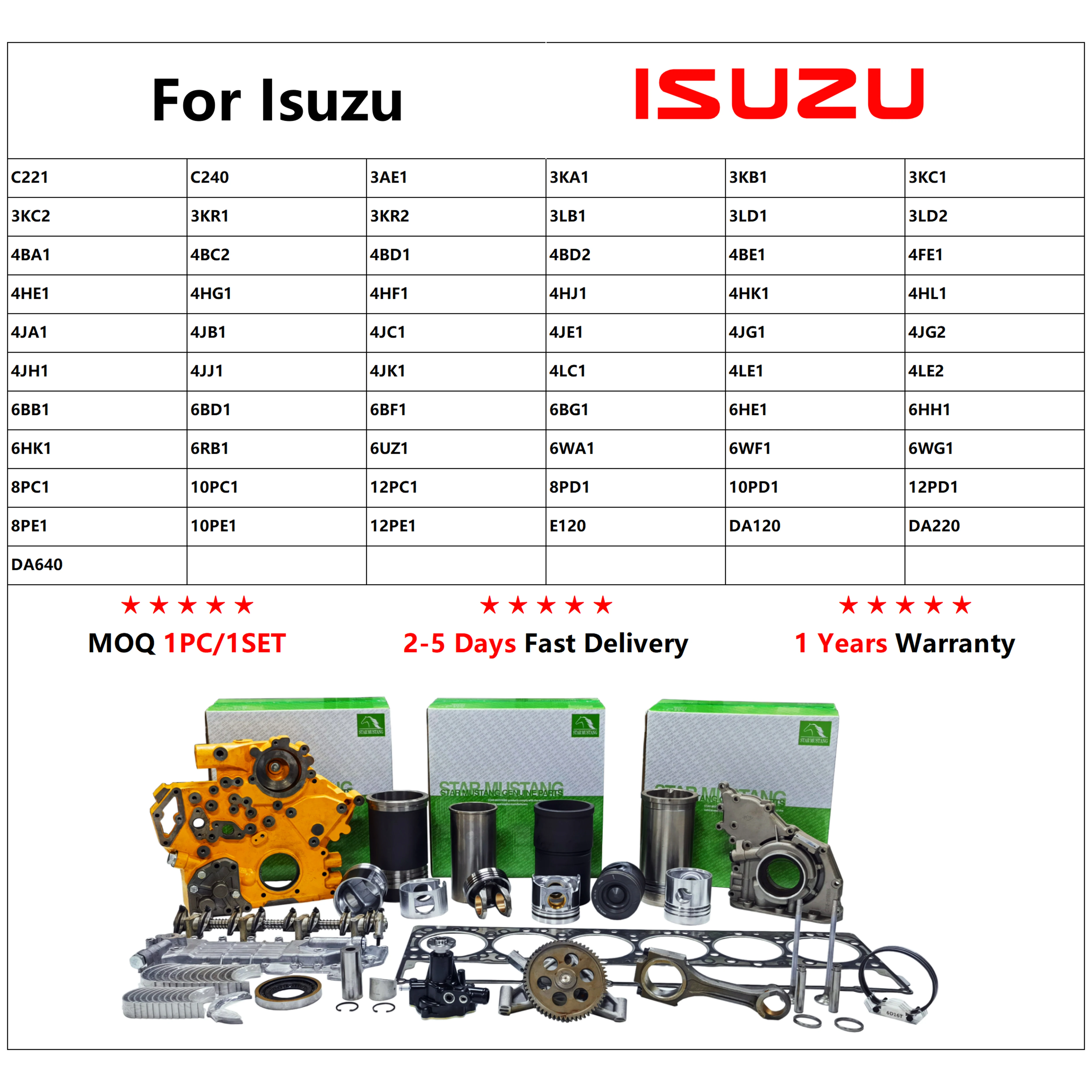 6UZ1 Oil Pump - Star Mustang - Reliable Isuzu Engine Parts