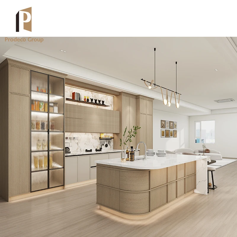 China Factory Supply Germany MDF Kitchen Furniture Laminate Kitchen Cabinet Full Home White Kitchen Cabinets