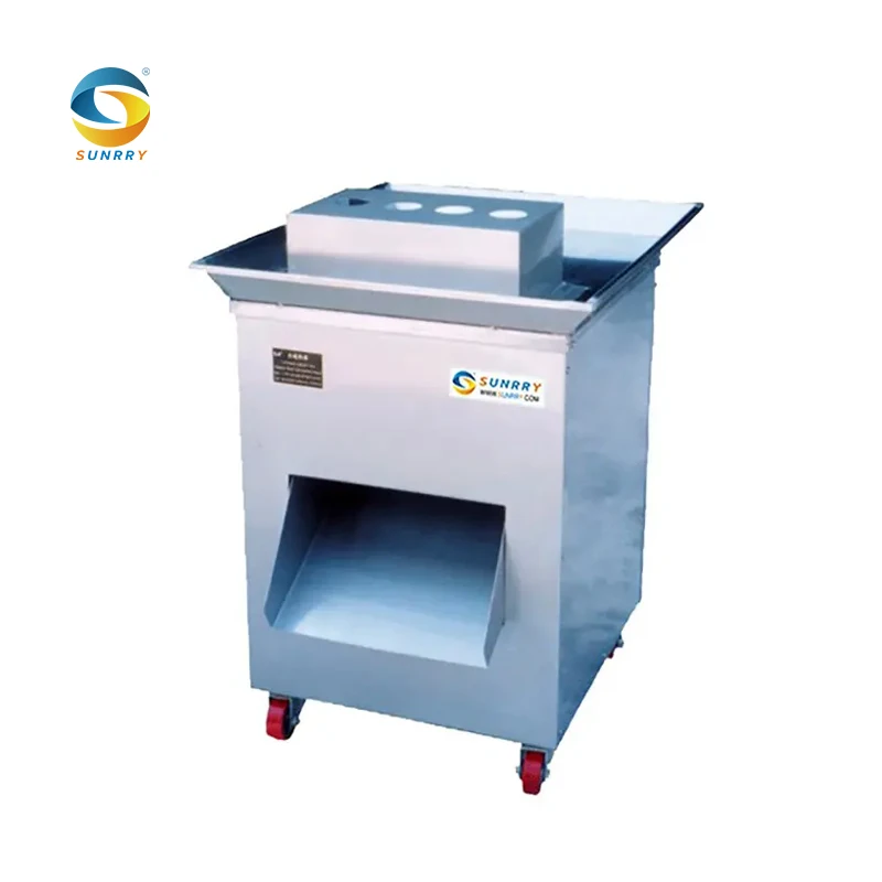 Sunrry  4MM Slicer Commercial Meat Cutter Machine Automatic Meat Cube Bowl Cutter Machine