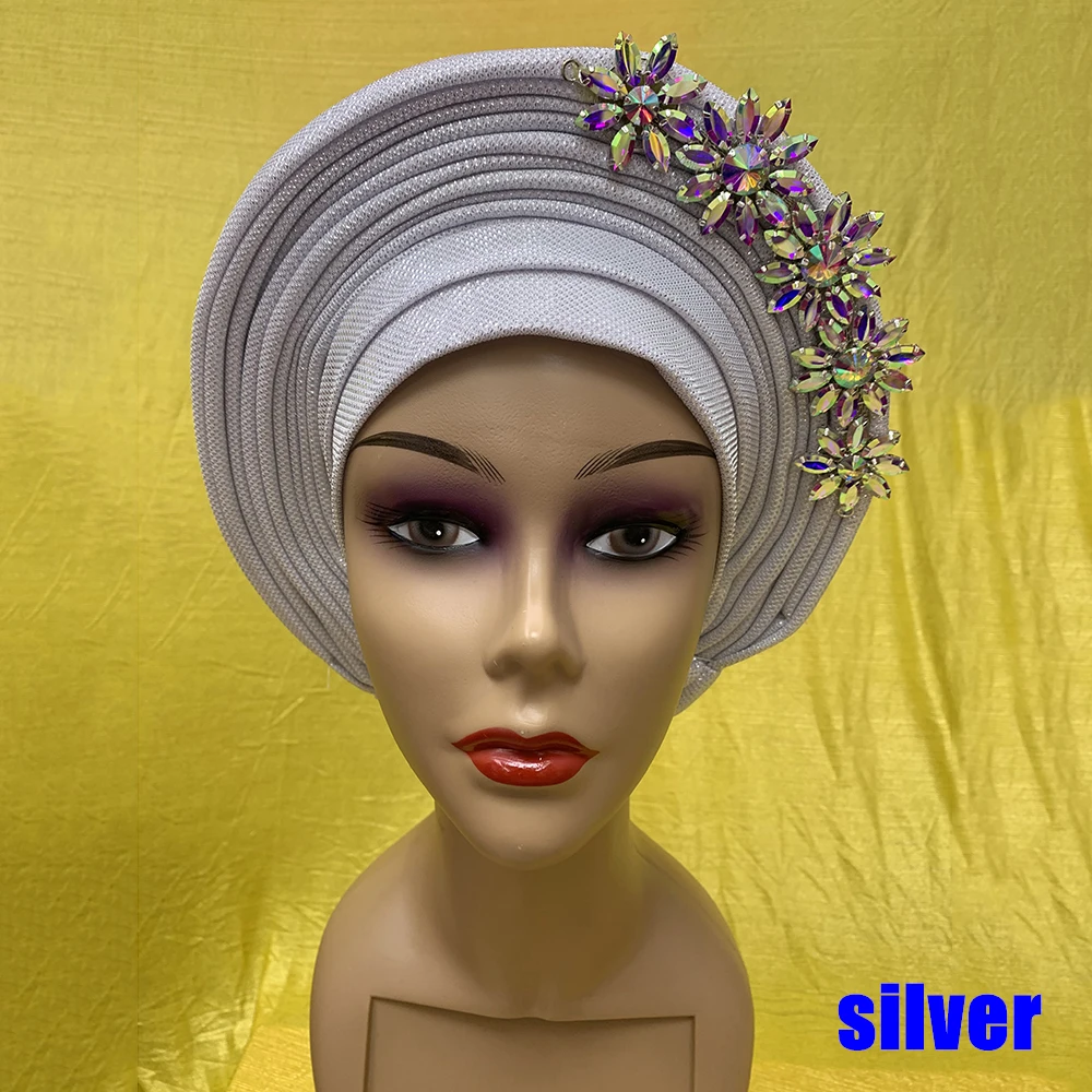 Headtie,Gele hat ,Aso-Oke Fabric,gele,Headwrap,Ready-to-Wear store Gele Autogele Ready Made Gele Auto Gele African Nigerian Wedding