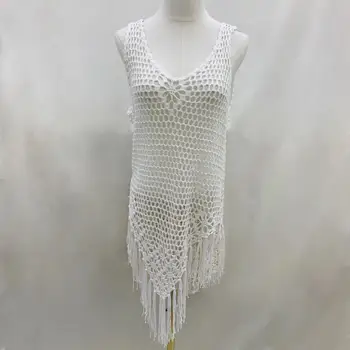 Handmade Crochet Manufacturer Swimsuit Women Custom Designer Dress Beachwear Beach Cover Up Women