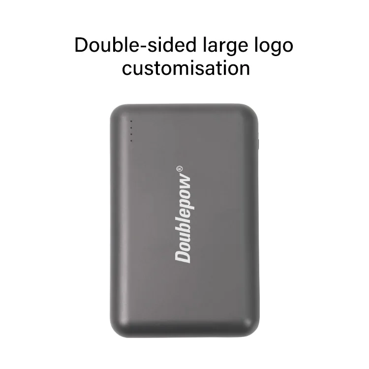 Doublepow Mini Mobile Power Bank 20000 MAH 50000 MAH Ultra Slim Super Fast Charging Waterproof ABS Material Power Bank