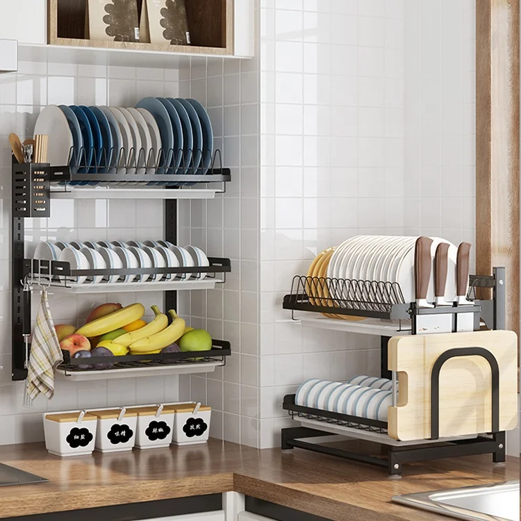 Dropship Over The Sink Dish Drying Rack, Stainless Steel Paint