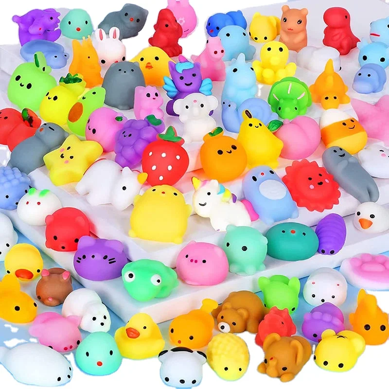 Hot Sale Anti-Stress Christmas Cat Mochi Silicone Squishies TPR Slow Rising  Rubber Toys for Boys and Girls