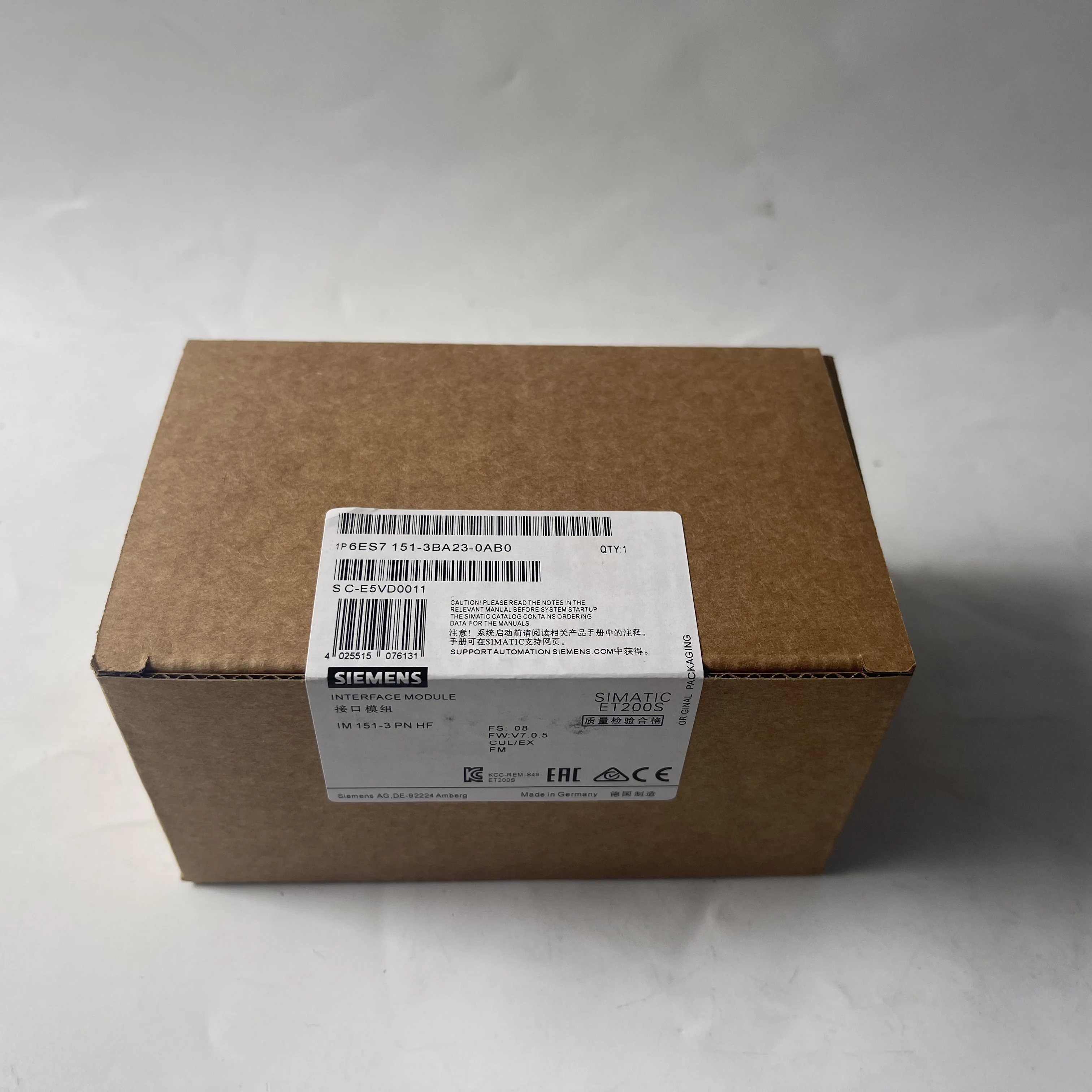 SIEMENS Interface Module 6ES7151-3BA23-0AB0 SIEMENS Interface Module 6ES7151-3BA23-0AB0