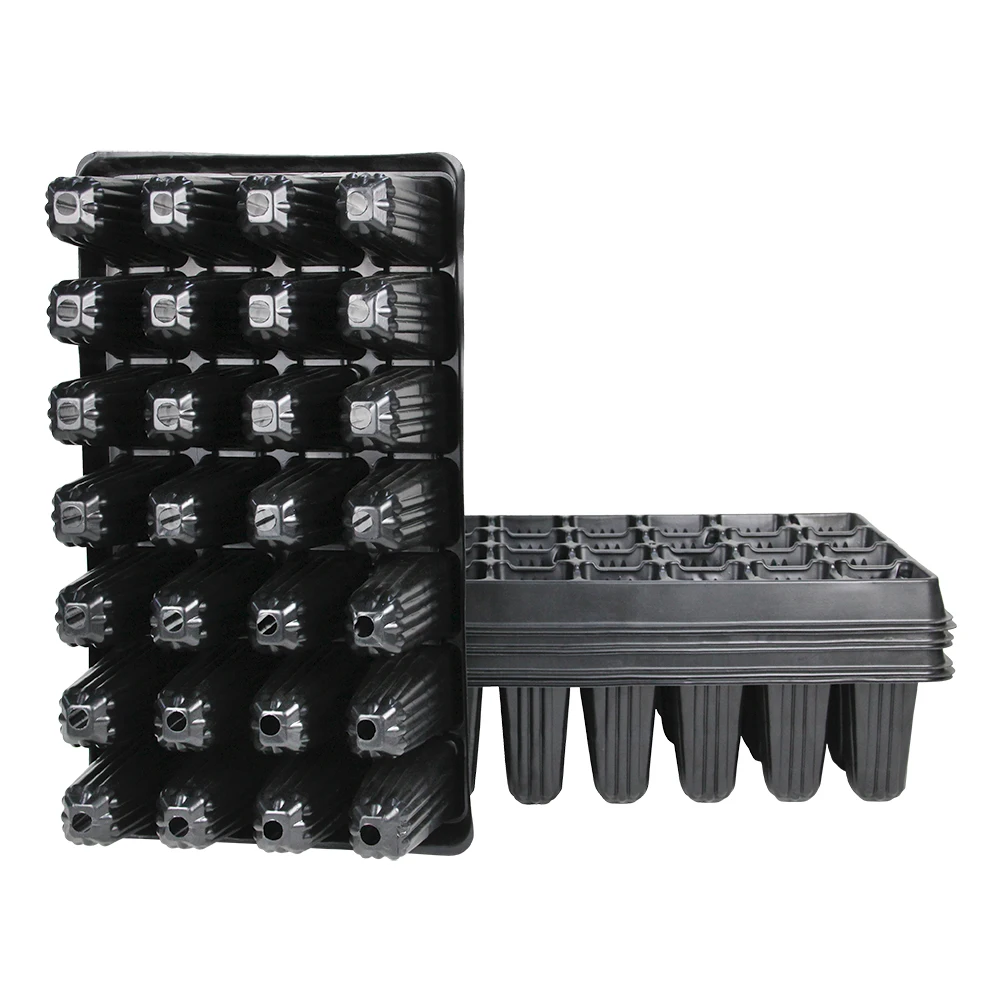28 Cell Deep Root Growing Plastic Seed Tray Forestry Seedling Seed Starter Tray