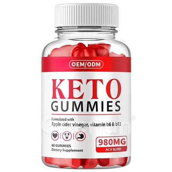 Dietary Supplements 980mg ACV Vitamin Candy Gummy Enhance Metabolic Function Weight Loss KETO Gummies