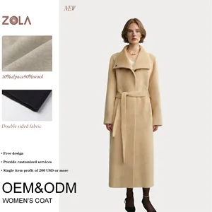 ZOLA Buttery-Soft Alpaca-Wool Coat Double Sided Fabric High-Profit Women's Coat Custom OEM&ODM