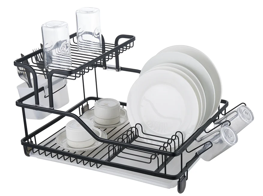 Dish Drying Rack, Hot Sale Simple New Pvc Space Aluminum Anti-rust