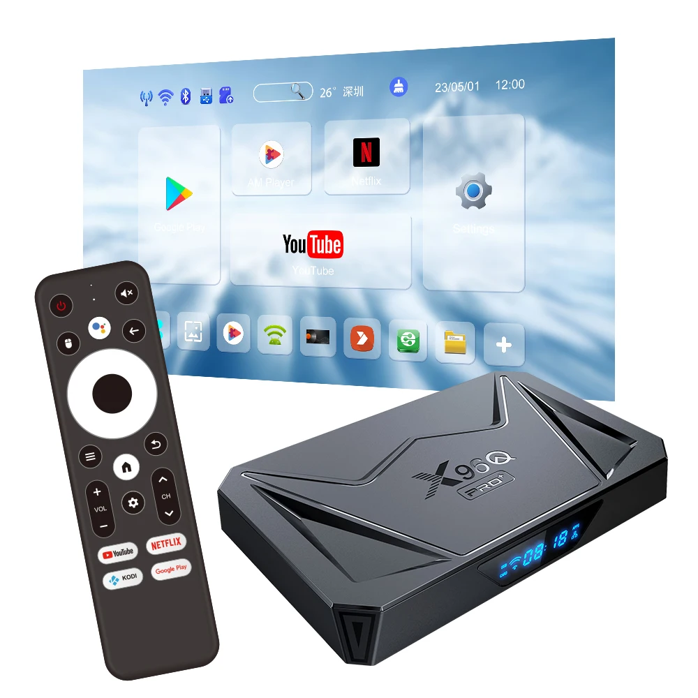 World First Release Android 14 X96Q Pro+ Wifi 6 Smart Tv Box Allwinner H728 2Gb/4Gb/32Gb/64Gb 8K Set Top Tv Box