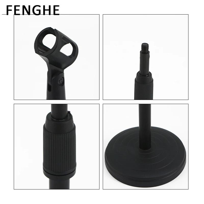 Оптовая продажа профессиональный Регулируемый ручной подъемник настольный микрофон подставка для микрофона стойка прямых трансляций встреч