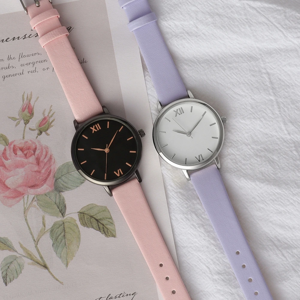 Woman Quartz Custom Watches Recyclable Material Womens Simple Watches