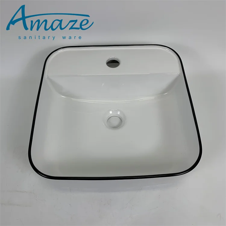 High quality artificial stone bathroom vanity sink counter top washbasin sanitary ware ceramic art basin