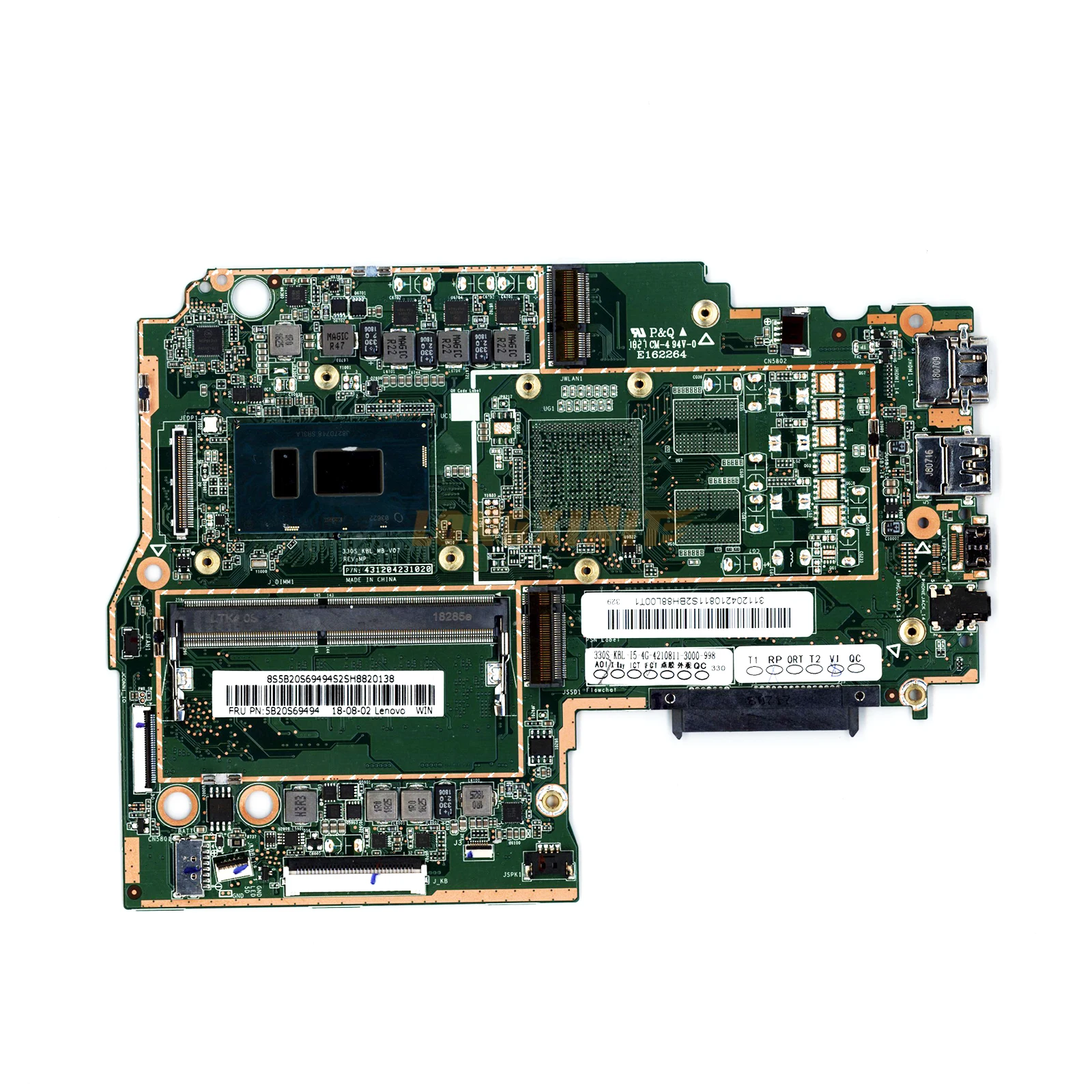 Lenovo Ideapad 330S-14IKB Laptop Motherboard - Refurbished