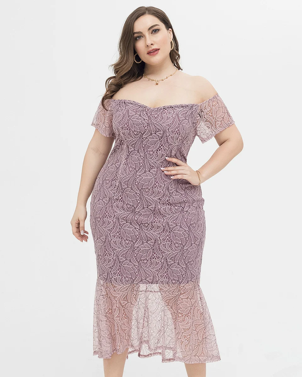 Wholesale Plus Size Clothes - High Quality Party Dress, image size:960x1200