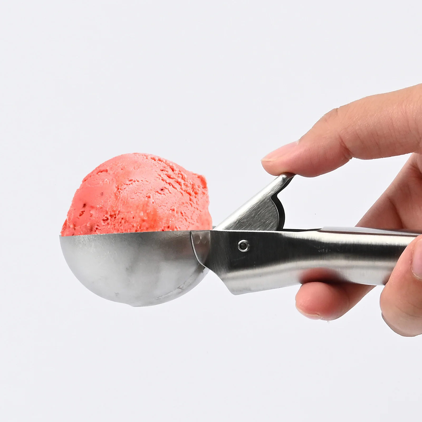 Advanced Ice Cream Spoon and Trigger Ice Cream Spoon Stainless Steel Heavy Duty Metal Ice Cream Spoon