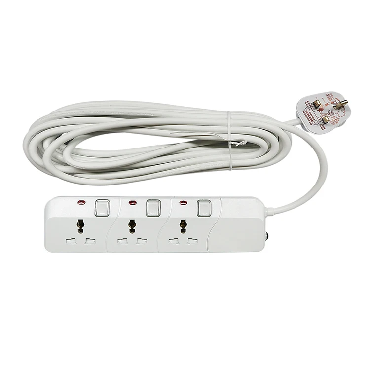 13amp 3 4 5 Pin AC Электрический выключатель универсальный сетевой переходник Uk шнур питания и удлинители браслет ручной работы с заглушка розетки с сенсорным экраном Доска разъемы