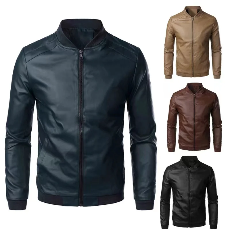 Men's Leather Jacket For Biker Distressed Genuine Lambskin Top Quality Material - Wholesale Price_voghion.com