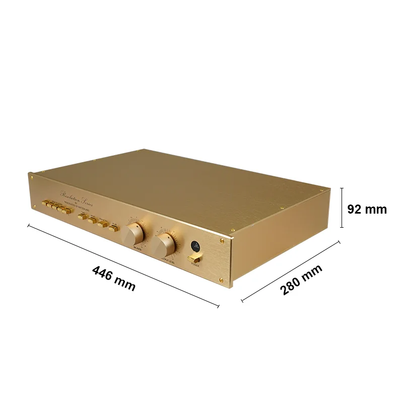 BRZHIFI Audio Clone FM255 プリアンプ クラシックゴールド ステレオアンプ