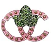 green ivy w rhinestone