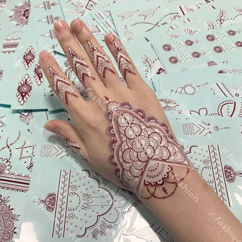 brown henna tattoo kit waterproof henna