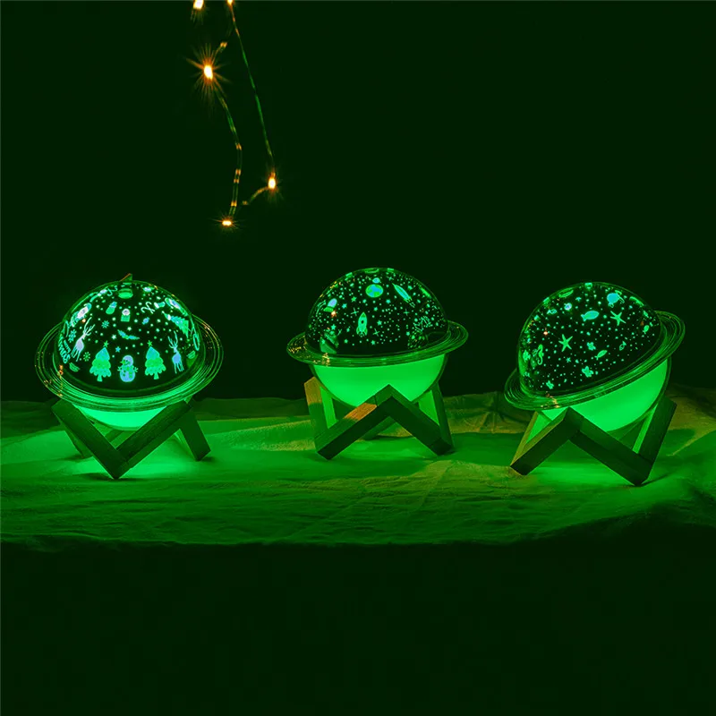 Креативные новые продукты, светодиодный проектор, увлажнитель воздуха с Usb, увлажнитель воздуха в виде планеты, увлажнитель воздуха, ночник в виде Луны для офиса, спальни