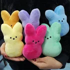 AA299 Children Women Valentine Day Gift Soft Toys Colorful Kids Rabbit Stuffed Animals Doll 15cm Easter Bunny Plush Toy