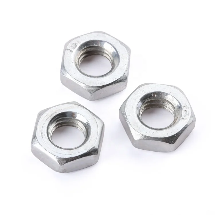 Fastener DIN 934 stainless steel 304 A2-50 A2-70 M2-M12 hexagon hex nut