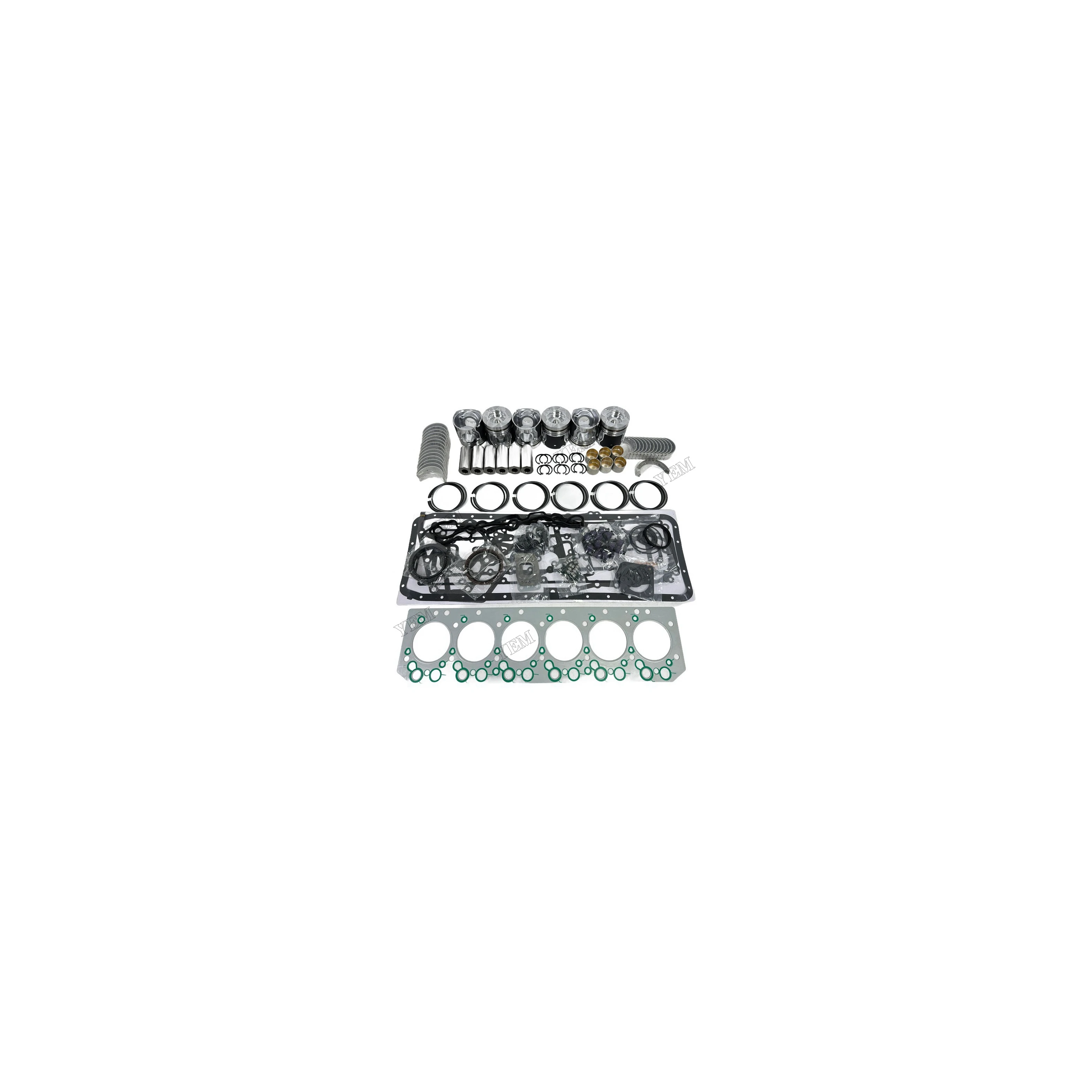 For Doosan / for Develon DL06 Engine Rebuild Kit With Bearings Piston Ring Cylinder Gaskets OEM Engine Parts