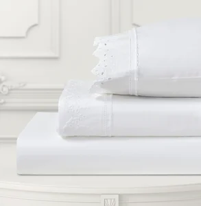 2026 KOSMOS Solid Wholesale  New Designs Luxury Elegant Embroidery Sheet Set