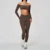 Brown Top+Leggings Set