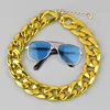 Collier Lunettes de soleil Bleu