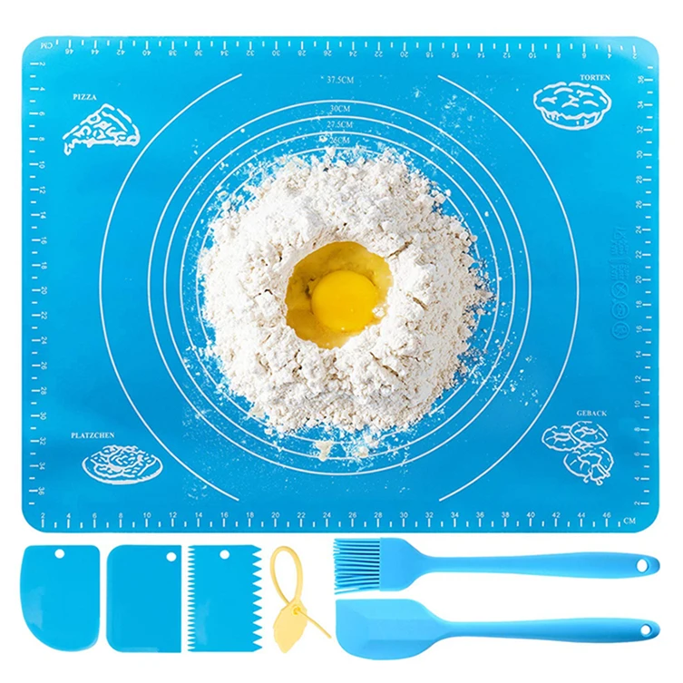 Top Selling Silicone Baking Mat Set Sheets Silieone With Measurements 42cm*29.5cm Macron 60X40cm Aniti Slip