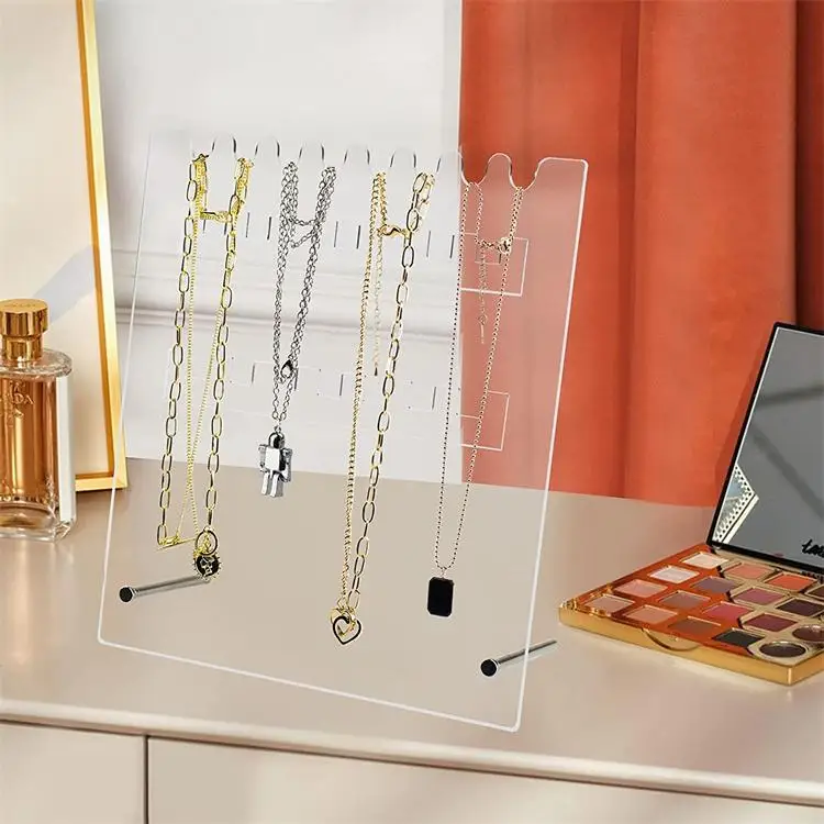 jewelry holder 2-tier necklace stand acrylic