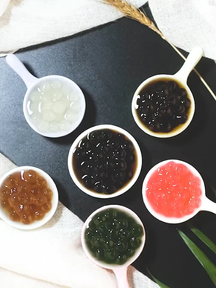 black tapioca pearls hot selling good quality black bubble tea
