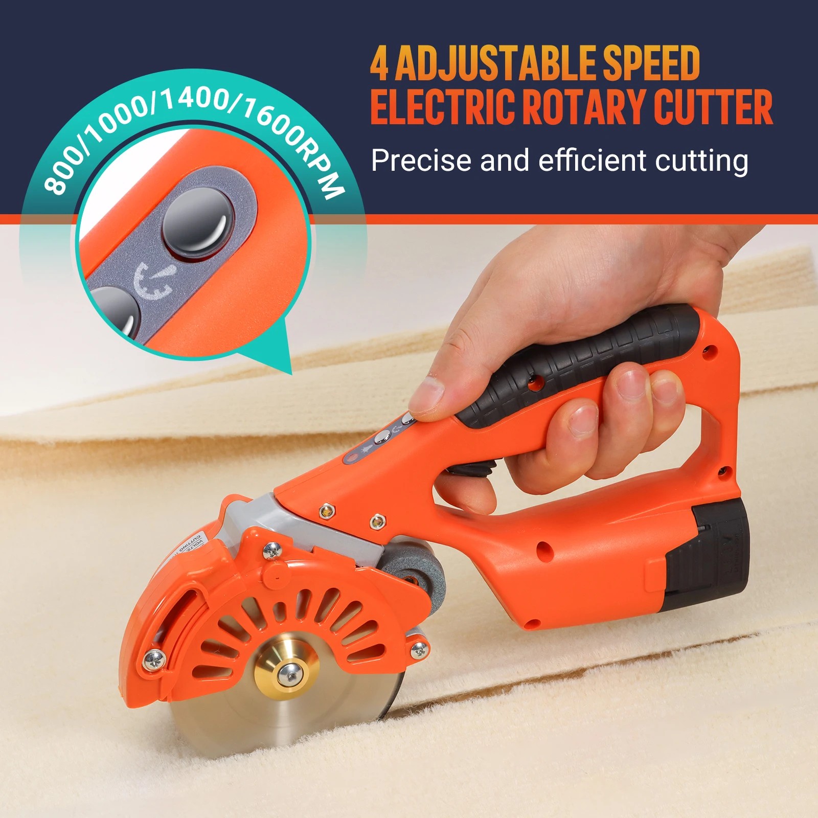 Lithium Battery Electric Easy Operated Cordless Rechargeable Leather Wallpaper Carpet Fabric Electric Scissors