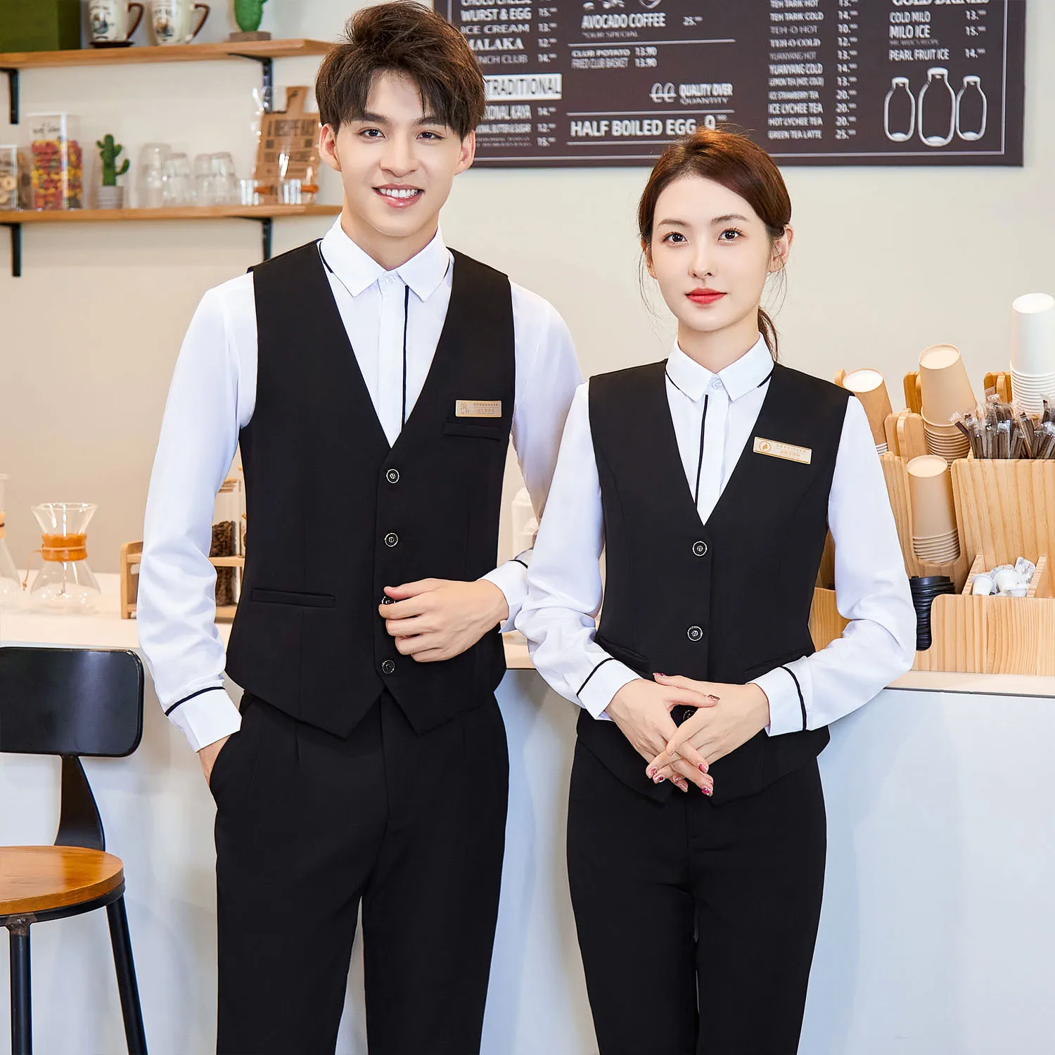 Manager Chef Waiter Waitress Bellman Different Departments Clothing High Quality Hotel Staff Uniforms