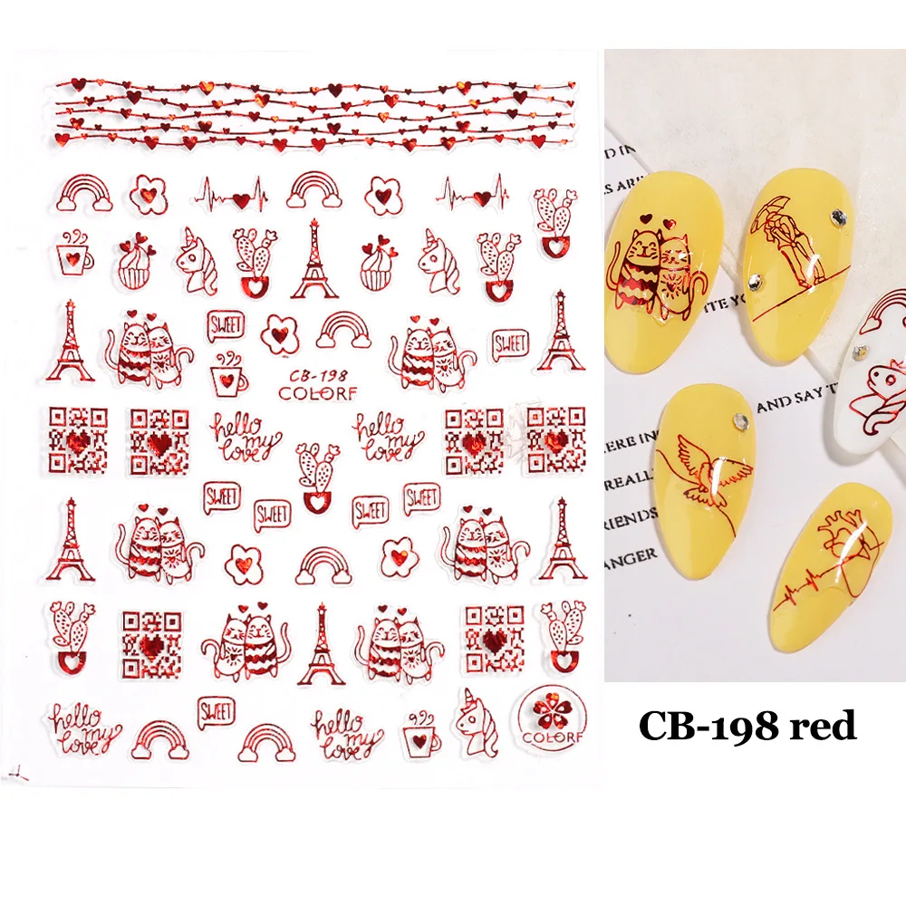 2024 New Nail Sticker Love Heart Valentines Decals Buy New Nail Art   H6bca3a80f415432c97517bc5fb60398da 