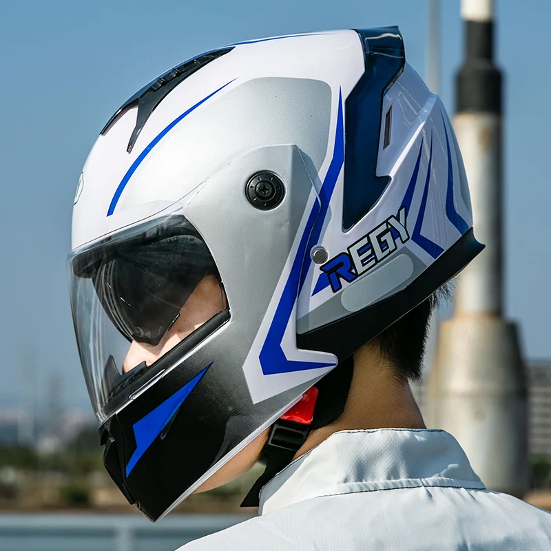 blue girls motorcycle helmet Fashion Full Face Motocross Helmets for Boys Girls, DOT Approved Kids Cool Electric Helmet, Youth Go-Kart Jet-Helmet Scooter Cruiser Moped Helmets with Visor(Blue) : Automotive featuring a retro design and full face protection TORC T-3 Retro Mx Full